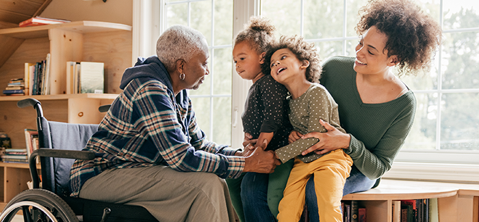 generational family discussing plans